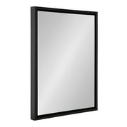 Kate and Laurel Evans Modern Wall Mirror, 18" x 24", Black, Contemporary Chic Accent Mirror