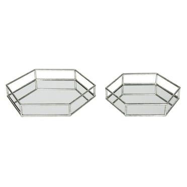 Kate and Laurel Felicia Nesting Decorative Accent Tray - Set of 2