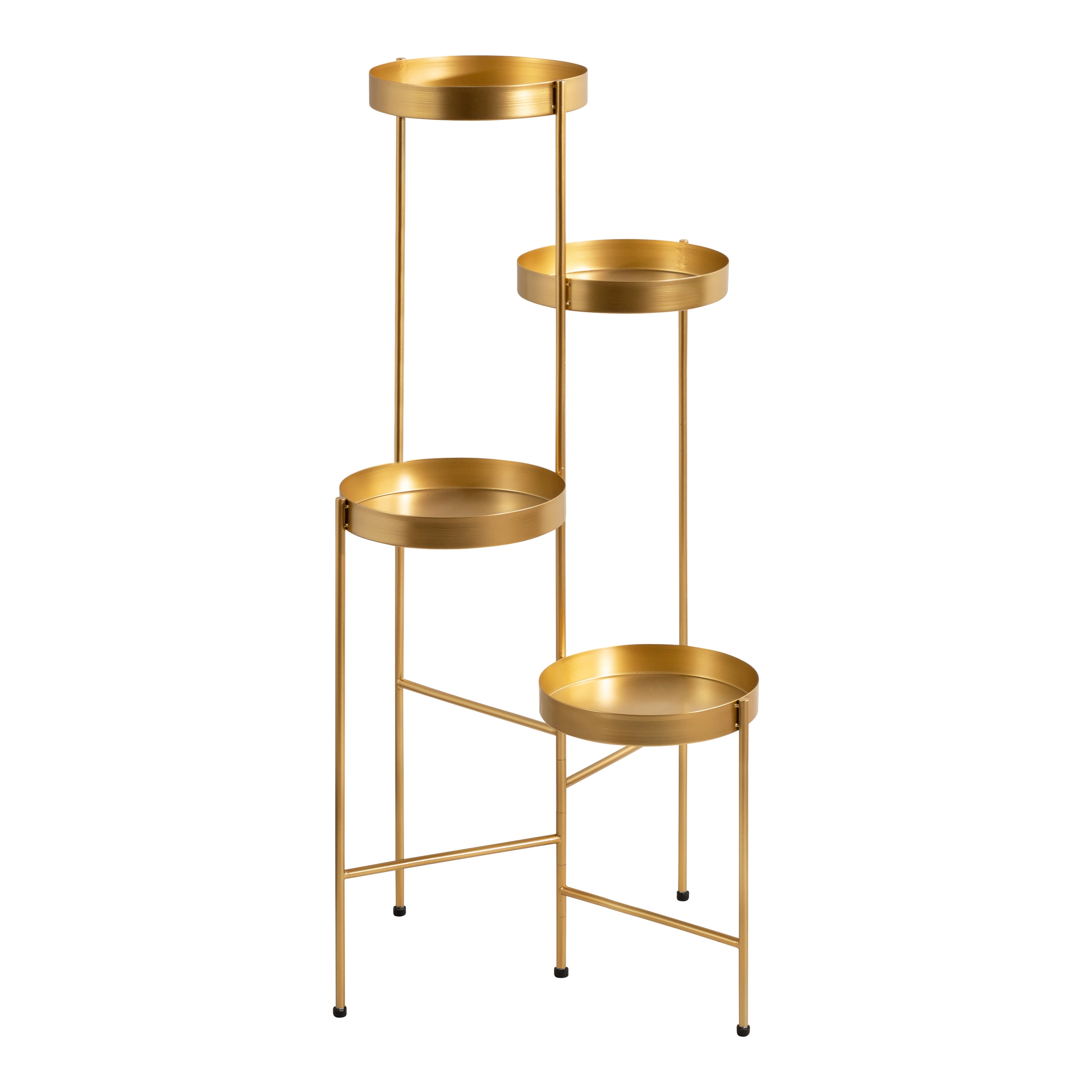 Kate and Laurel Finn Round Indoor Modern Metal Multi Level Plant Stand ...