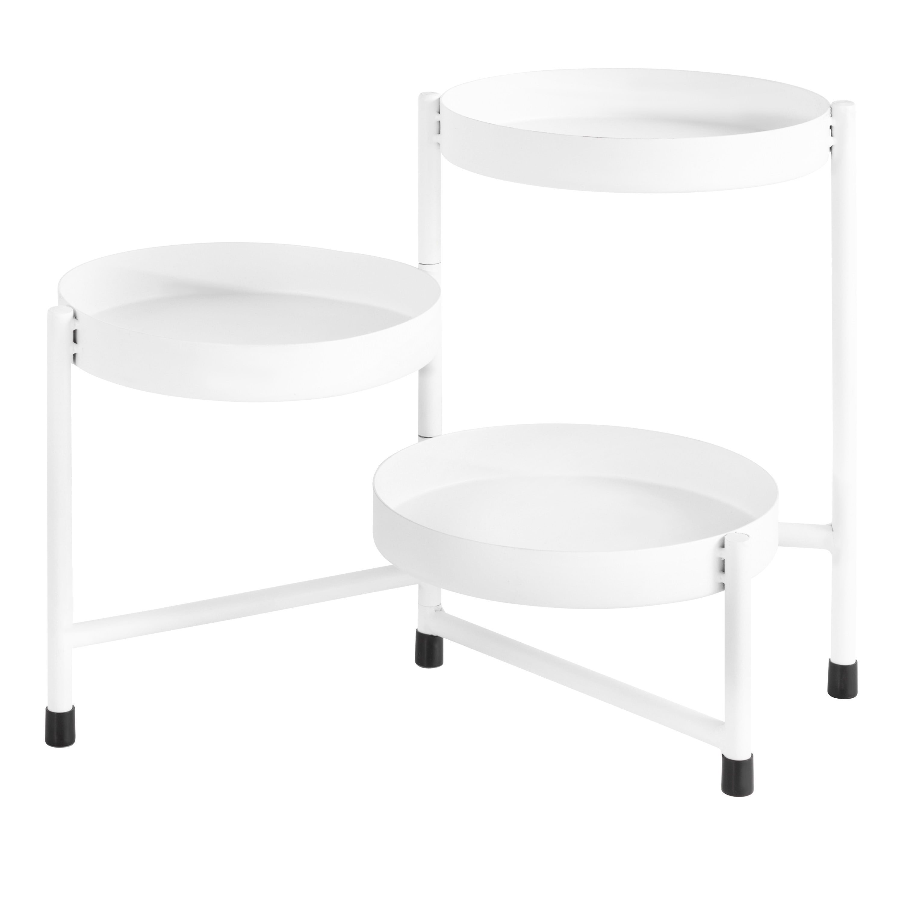 Kate and Laurel Finn Modern TriLevel Plant Stand, 7.25 x 7.25 x 10