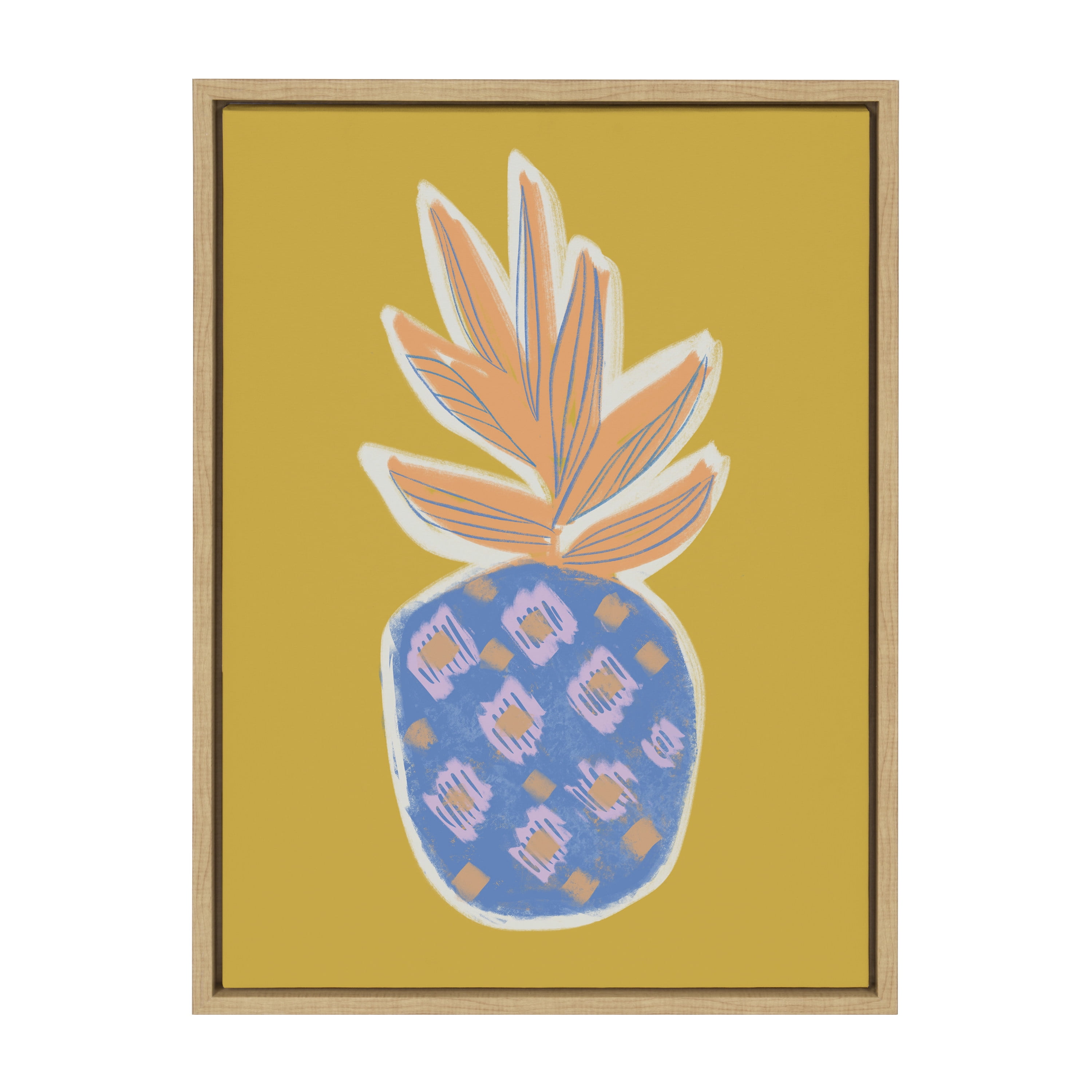 Kate and Laurel Flowers Framed Canvas Art Print, 18" x 24"