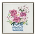 thumbnail image 1 of Kate and Laurel Flowers Framed Canvas Art Print, 24 x 24, by Patricia Shaw, 1 of 8