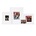 thumbnail image 1 of Kate and Laurel Gallery Transitional Frame and Shelf Set, Set of 5, White, Sophisticated Wooden Picture Frames With Multiple Sizes Included, 1 of 10