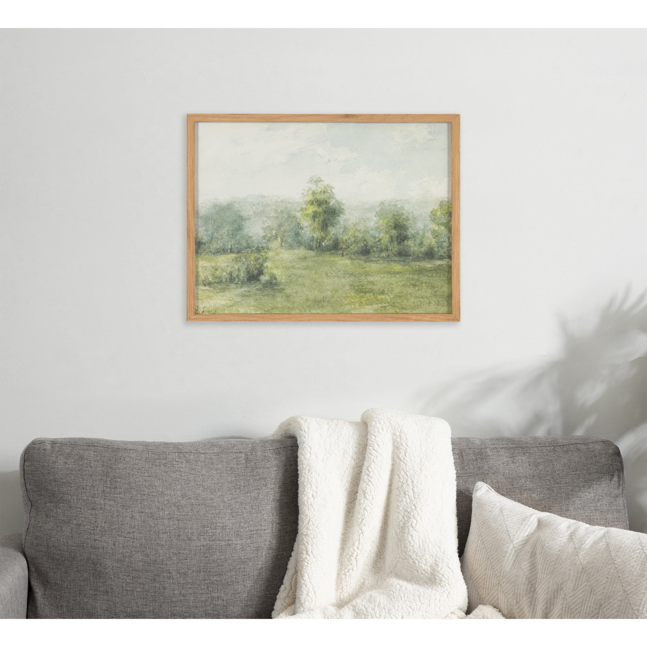 George Inness Natural Wood Framed Landscape Print, 16x12