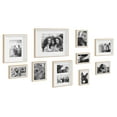 thumbnail image 1 of Kate and Laurel Gibson Modern Frame Set, Set of 10, White and Natural Wood, Decorative Photo Gallery Wall Frame Set with Multiple Sizes, 1 of 8
