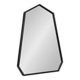 thumbnail image 1 of Kate and Laurel Hammell Midcentury Framed Wall Mirror, 23 x 30, Black, Geometric Heptagon Mirror, 1 of 8