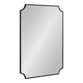 thumbnail image 1 of Kate and Laurel Healey Modern Scalloped Wall Mirror, 22 x 30, Black, Minimal Scallop Mirror for Classic Traditional Wall Decor, 1 of 8