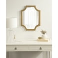 thumbnail image 1 of Kate and Laurel Hogan Modern Scallop Wall Mirror, 18 x 24, Gold, Decorative Glam Wall Decor, 1 of 9