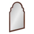 thumbnail image 1 of Kate and Laurel Hogan Wooden Arched Wall Mirror, 24 x 36, Dark Walnut, Vintage Moroccan Arch Wood Mirror with Unique Scalloped Corners and Large Size, 1 of 8
