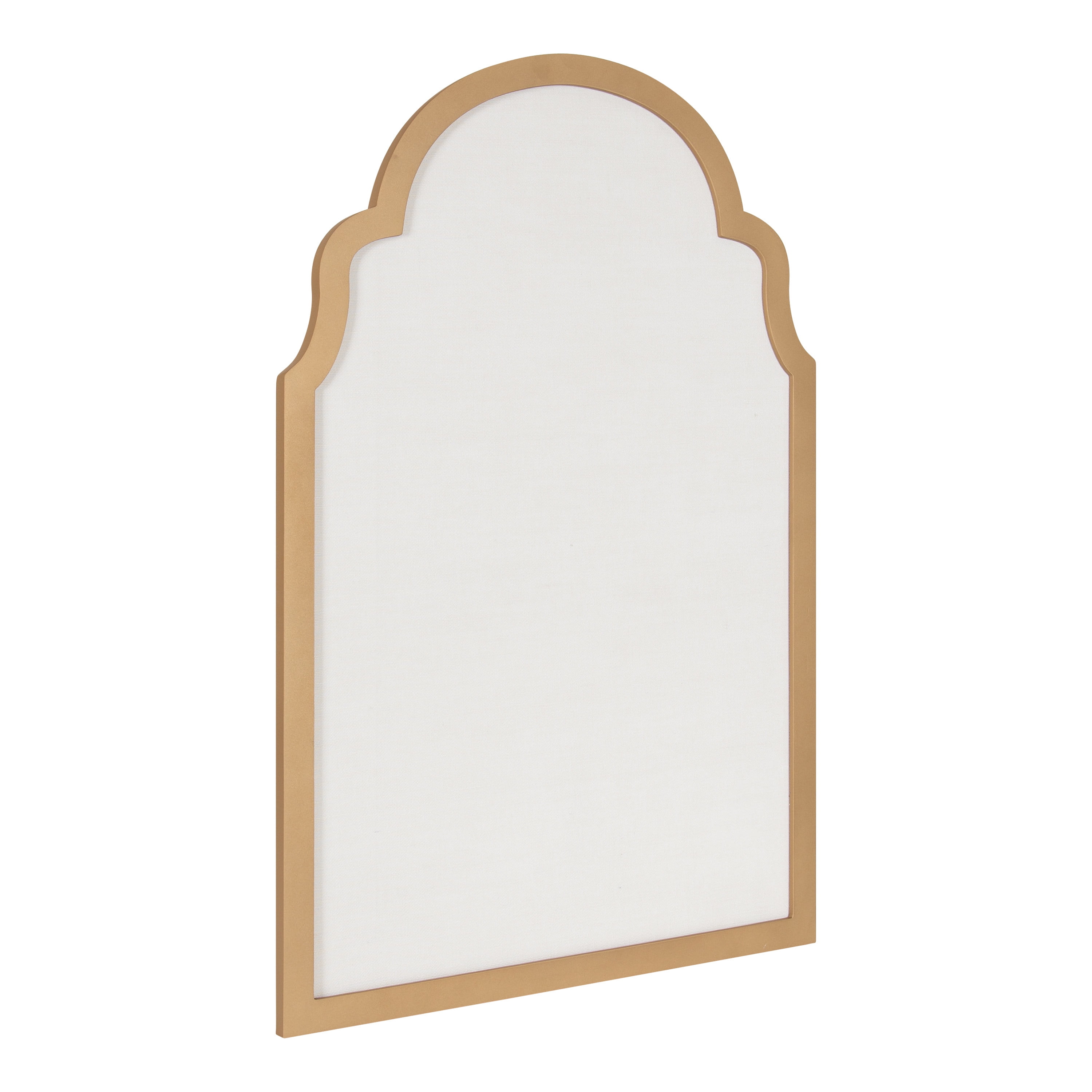 Kate and Laurel Holbrook Framed Arch Fabric Pinboard, 24 x 36, Gold ...