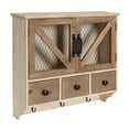 thumbnail image 1 of Kate and Laurel Hutchins Farmhouse Wooden Wall Cabinet, 1 of 8