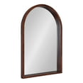 thumbnail image 1 of Kate and Laurel Hutton MidCentury Modern Farmhouse Arch MIrror, 24" x 36", Walnut Brown Finish, 1 of 8