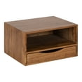 thumbnail image 1 of Kate and Laurel Hutton Modern Floating Shelf, 12.5 x 10 x 7, Rustic Brown, Farmhouse Floating Desk For Storage and Display, 1 of 8
