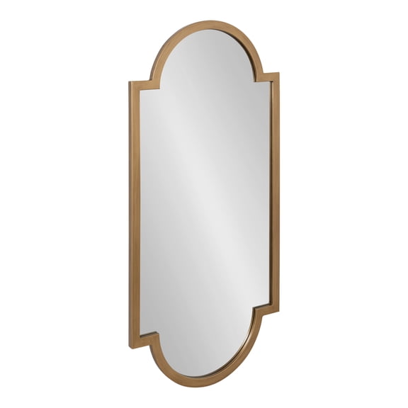 Kate and Laurel Jovie Modern Panel Wall Mirror, 20 x 42, Gold, Glam Decorative Mirror for Wall