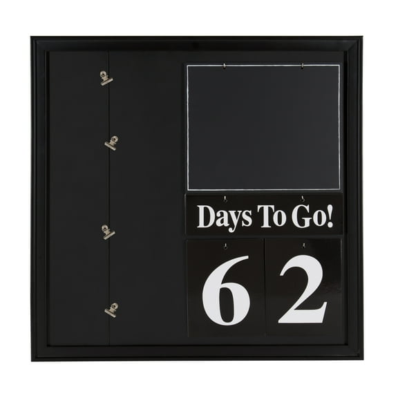 Kate and Laurel Kayden 30 Day Countdown Collage, 22x22, Black