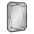 thumbnail image 1 of Kate and Laurel Keyleigh Modern Glam Geometric Shaped Metal Accent Wall Mirror, Black, 1 of 6