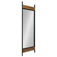 thumbnail image 1 of Kate and Laurel Kincaid Rustic Farmhouse Wood and Metal Full Length Leaner Mirror, 19 inches by 63 inches, 1 of 6