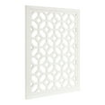 thumbnail image 1 of Kate and Laurel Latonia Coastal Wall Art Plaque, 24 x 32, White, Repeating Pattern Wooden Art Plaque with Light Distressing, 1 of 7