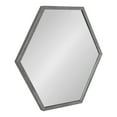 thumbnail image 1 of Kate and Laurel Laverty Modern Hexagon Framed Mirror, 24 x 26, Dark Silver, Geometric Wall Decor, 1 of 8