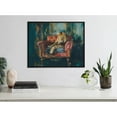 thumbnail image 1 of Kate and Laurel Lion Portrait in Rich Jewel Tones Framed Wall Art by The Creative Bunch Studio, 20x16 Black, Classic Majestic Lion Art for Wall, 1 of 7