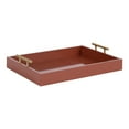 thumbnail image 1 of Kate and Laurel Lipton Decorative Modern Rectangular Tray, 16.5 x 12.25, Red and Gold, Chic Serving Tray for Storage, Organization, and Display, 1 of 8