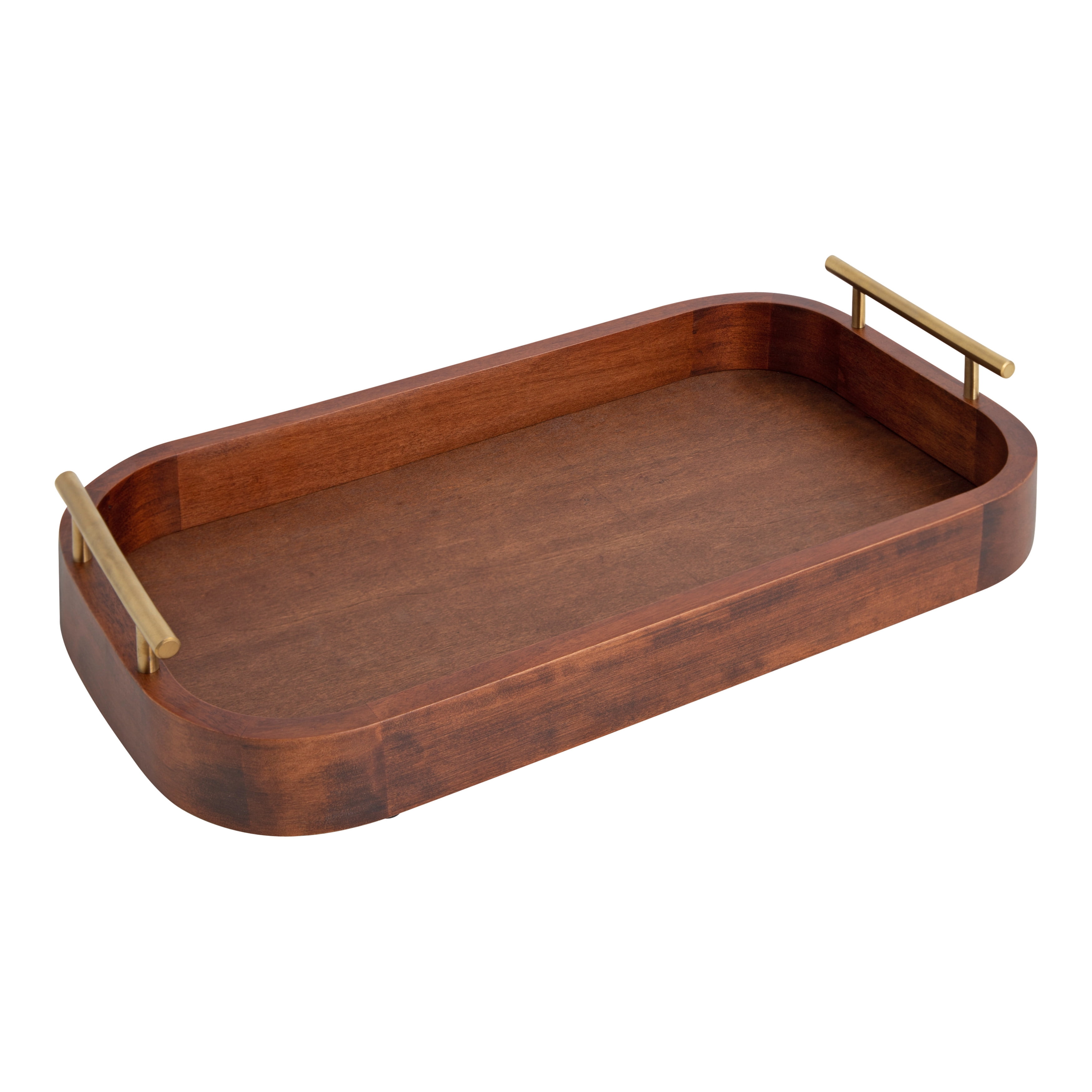 Kate and Laurel Lipton Mid-Century Rectangle Wood Tray, 10