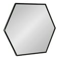 thumbnail image 1 of Kate and Laurel McNeer Modern Wall Mirror, 22 x 25, Black, Geometric Hexagon Mirror for Wall, 1 of 8