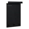 thumbnail image 1 of Kate and Laurel Mezzo Magnetic Metal Wall Organizer with Hooks, 15 x 24, Black, Wall Organization, 1 of 10