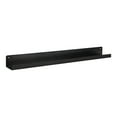thumbnail image 1 of Kate and Laurel Mezzo Modern Metal Ledge Shelf, Black 36", 1 of 7