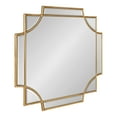 thumbnail image 1 of Kate and Laurel Minuette Glam Square Wall Mirror, 24" x 24", Gold, Elegant Traditional Home Decor With A Boho Charm, 1 of 7