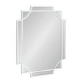 thumbnail image 1 of Kate and Laurel Minuette Glam Wall Mirror, 18 x 24, White, Boho-Chic Home Decor for Wall, 1 of 7