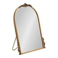 thumbnail image 1 of Kate and Laurel Myrcelle14 x 19 Gold, Traditional Arched Tabletop Easel Mirror, 1 of 9