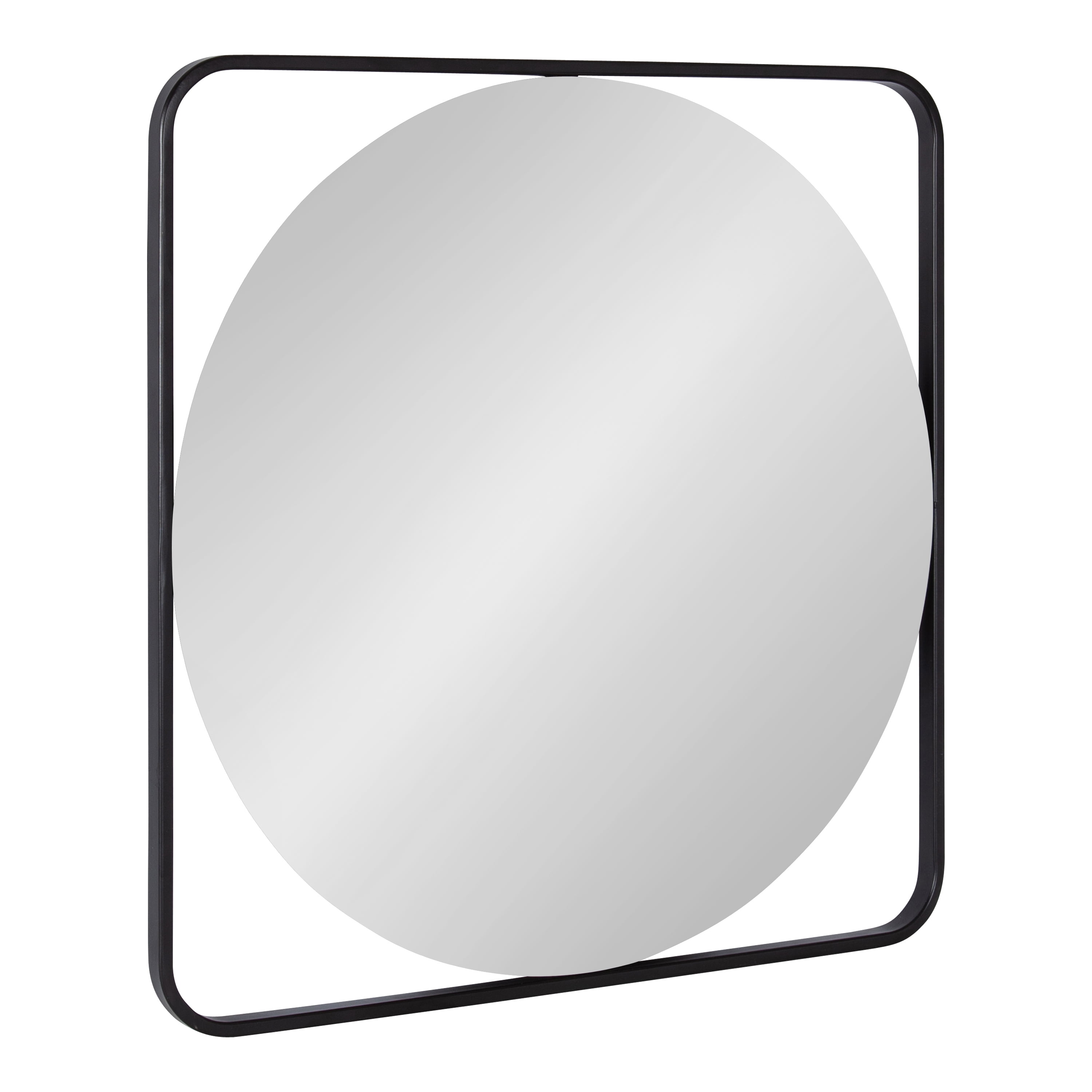 27" Square Silver Iron Vanity Wall Mirror