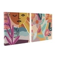 thumbnail image 1 of Kate and Laurel Peace Love Flowers Canvas Wall Art Set by Kate Aurelia Holloway, 2 Piece 20 x 20, Colorful Sun and Floral Art for Wall, 1 of 8
