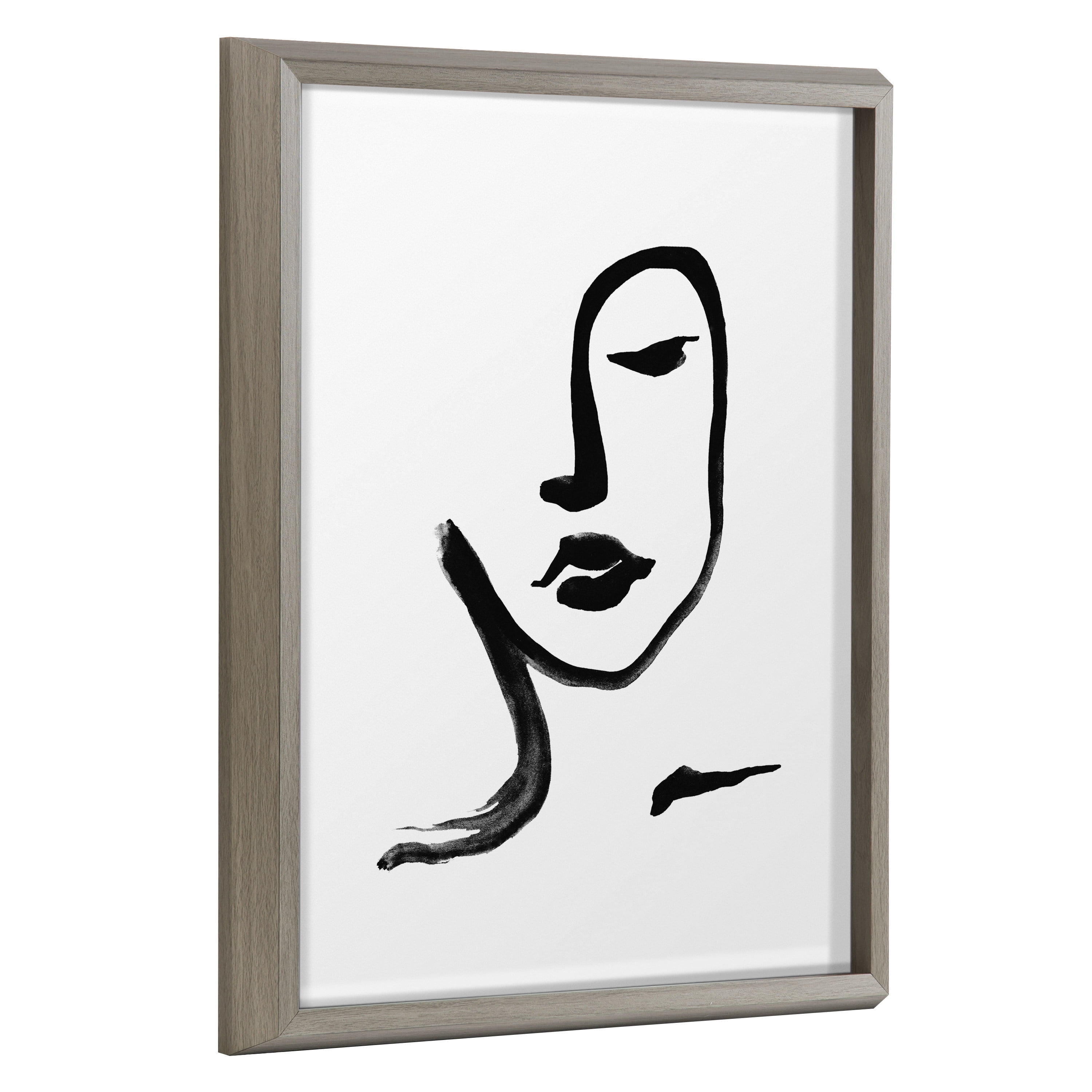Kate and Laurel People Framed Canvas Art Print, 16" x 20", by Viola Kreczmer
