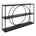 thumbnail image 1 of Kate and Laurel Pirzada Geometric Wall Shelf, Black 36x24, 1 of 7
