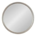 thumbnail image 1 of Kate and Laurel Prema Soft Round Circle Modern Wall Mirror, Whitewash Gray, 24, Framed Round Circular Mango Wood Mirror for Minimal Home Decor, 1 of 8