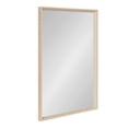 thumbnail image 1 of Kate and Laurel Quato Transitional Rectangle Wall Mirror, 24 x 36, Natural, Framed Rectangular Bathroom Vanity Mirror with Embossed Woodgrain Texture, 1 of 7