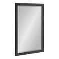 thumbnail image 1 of Kate and Laurel Reyna Modern Rectangle Wall Mirror, 20 x 30, Black, Framed Rectangular Bathroom Vanity Mirror with Ribbed Texture and Beveled Edge, 1 of 7