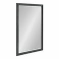 thumbnail image 1 of Kate and Laurel Reyna Modern Rectangle Wall Mirror, 24 x 36, Black, Framed Rectangular Statement Mirror with Ribbed Texture and Beveled Edge, 1 of 7