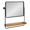 thumbnail image 1 of Kate and Laurel Rheeves Mirror with Shelf, Rustic Brown/Black 27x7x26, 1 of 11