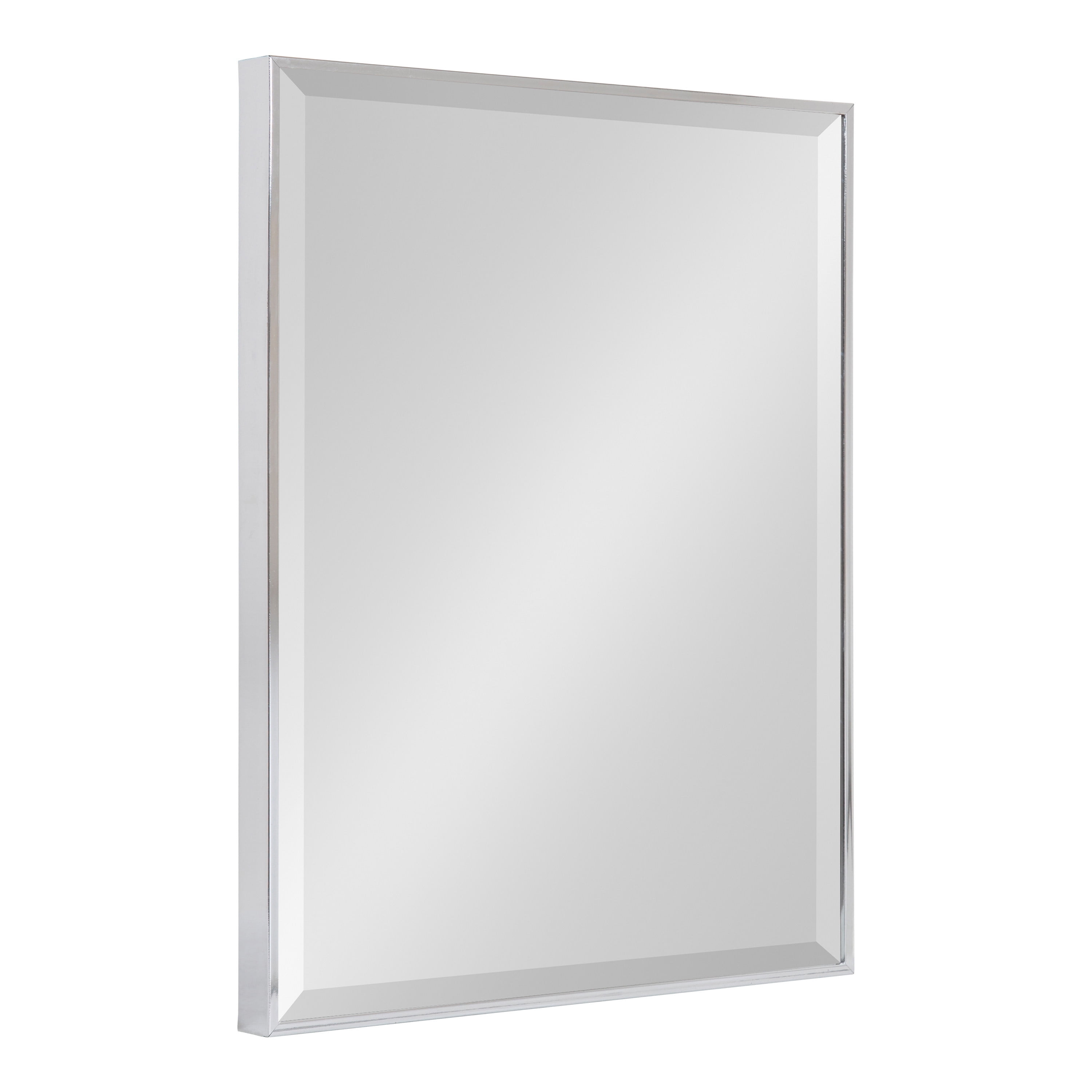 Rhodes 30" x 24" Silver Polystyrene Rectangular Dresser Mirror