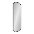 thumbnail image 1 of Kate and Laurel Rhodes Modern Full Length Octagon Wall Mirror, 16 x 48, Black, Decorative Glam Geometric Wall Accent, 1 of 7
