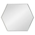 thumbnail image 1 of Kate and Laurel Rhodes Modern Hexagon Wall Mirror, 24.75 x 36.75, Silver, Chic Geometric Wall Mirror, 1 of 7