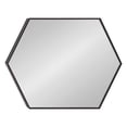 thumbnail image 1 of Kate and Laurel Rhodes Modern Hexagon Wall Mirror, 24" x 36", Black, Chic Geometric Wall Mirror, 1 of 7