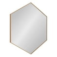 thumbnail image 1 of Kate and Laurel Rhodes Modern Hexagon Wall Mirror, 30 x 30, Natural Teak, Chic Geometric Mirror for Wall, 1 of 8