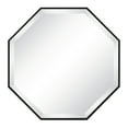 thumbnail image 1 of Kate and Laurel Rhodes Modern Octagon Wall Mirror, Black 25x25 Inches, 1 of 6