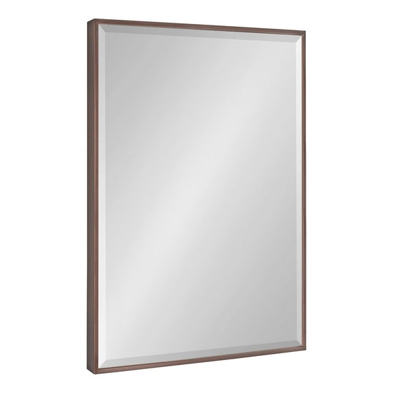 Kate and Laurel Rhodes Modern Wall Mirror, 18.75" x 24.75", Bronze, Decorative Rectangular Wall Accent