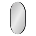 thumbnail image 1 of Kate and Laurel Rollo Capsule Framed Wall Mirror, Black 20x30, 1 of 9