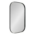 thumbnail image 1 of Kate and Laurel Rollo Decorative Framed Wall Mirror, Black 20x30, 1 of 9